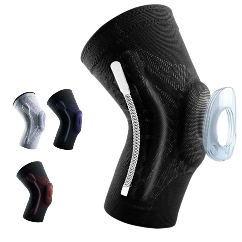 Genouillère de compression avec rembourrage en silicone